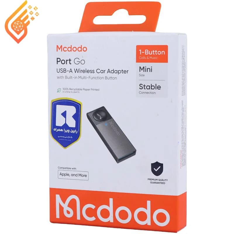 دانگل بلوتوث خودرو مک دو دو مدل Mcdodo OT-825 — تصویر ۲