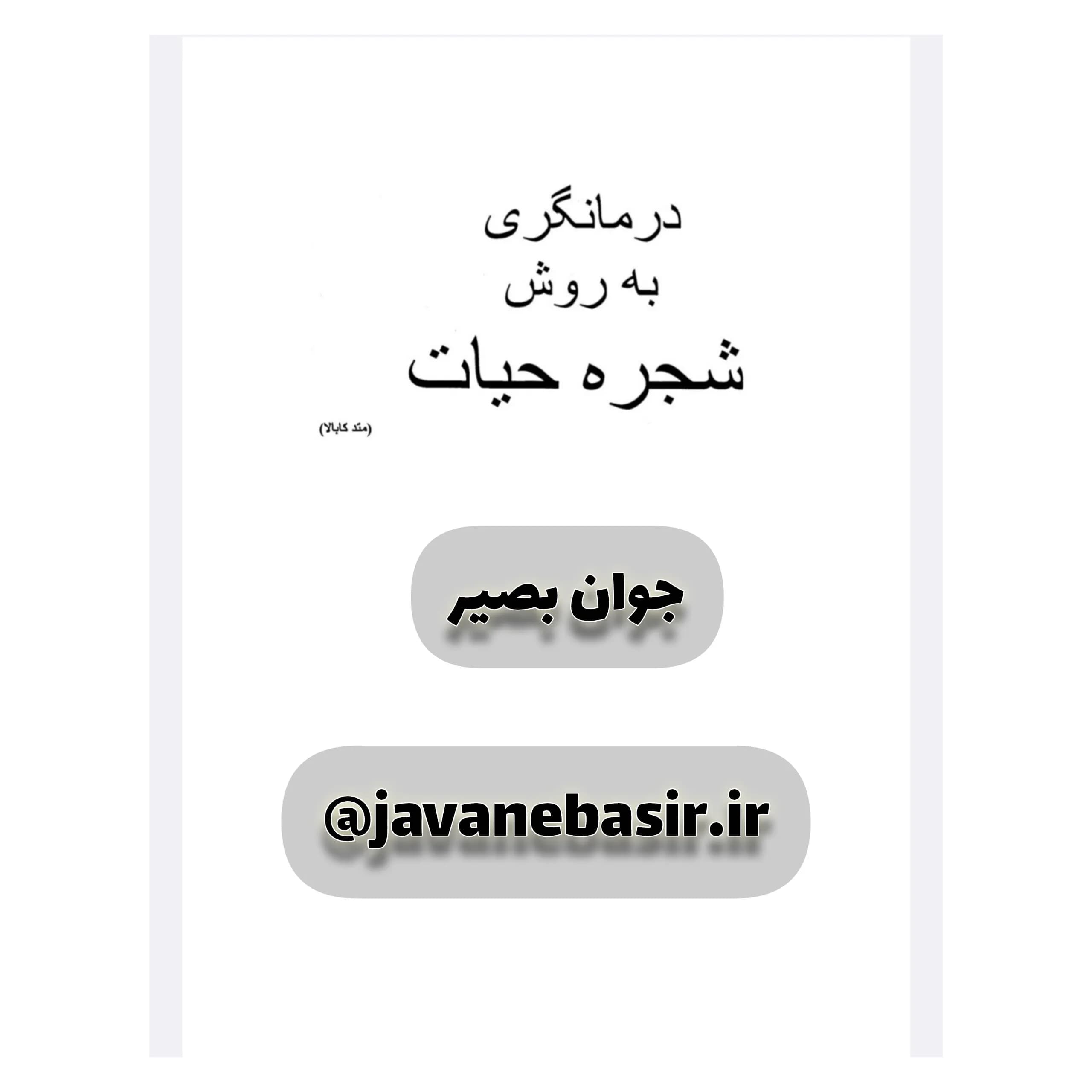 دانلود کتاب درمانگری به روش شجره حیات-متد کابالا