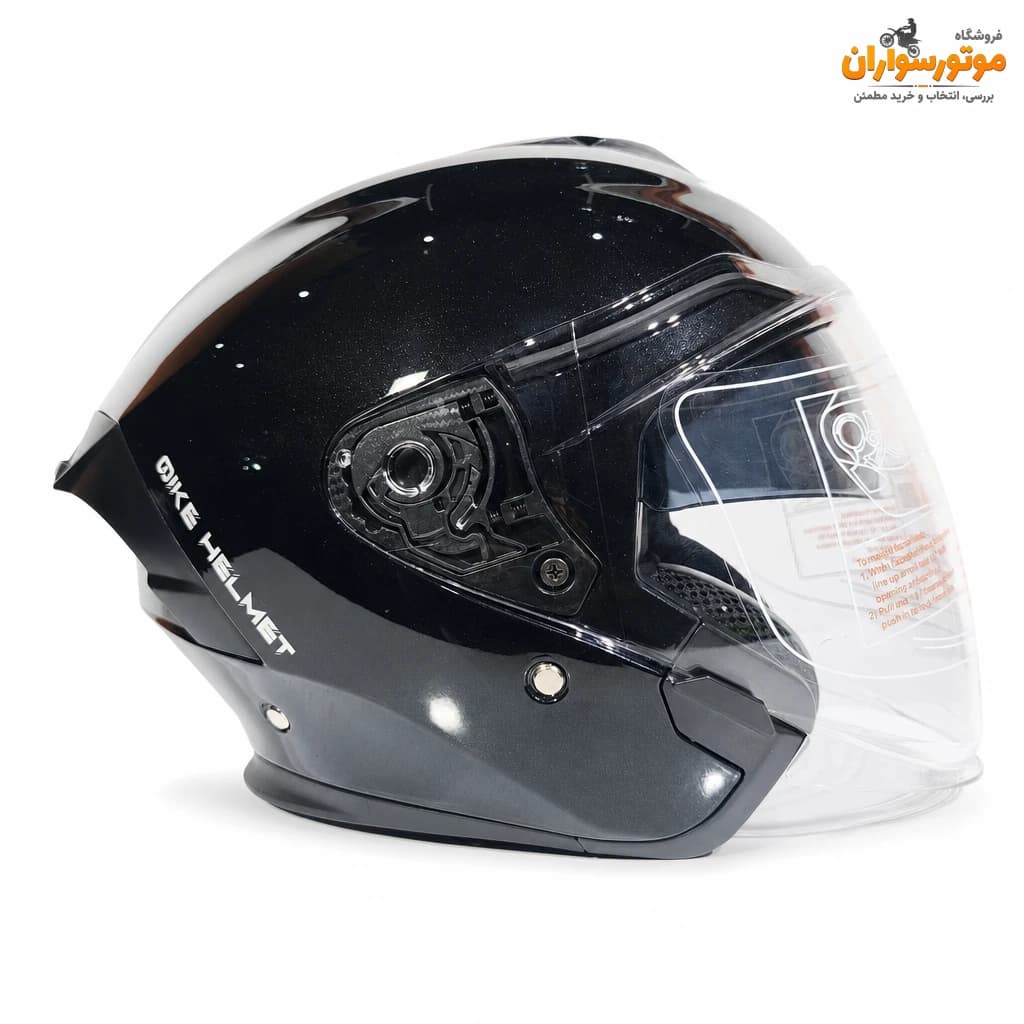 کلاه کاسکت کایک Qike B32 بدون فک، مشکی براق