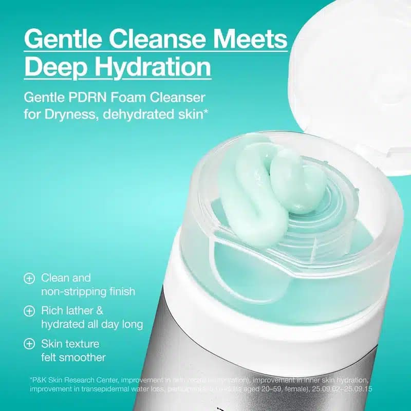 فوم شستشو صورت آبرسان آنوا Anua حاوی PDRN و هیالورونیک اسید مدل PDRN Hyaluronic Acid Moisturizing Cleansing Foam (150 میل) — تصویر ۴