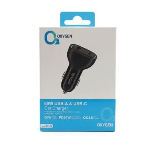 شارژر فندکی 60 وات oxygen مدل AC16 — تصویر ۲