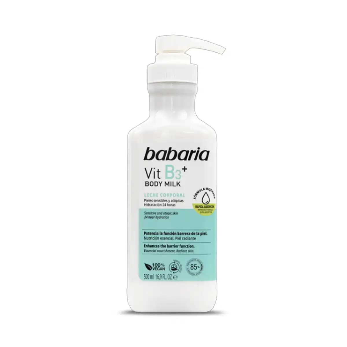 شیر بدن ترمیم کننده باباریا BABARIA VIT B3 BODY MILK حجم‌500ml اصل