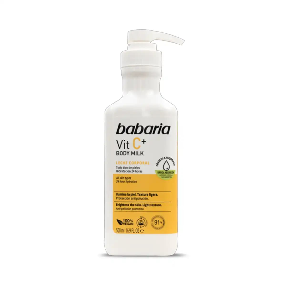شیر بدن روشن کننده باباریا ویتامین سی BABARIA VIT C BODY MILK حجم‌500ml اصل