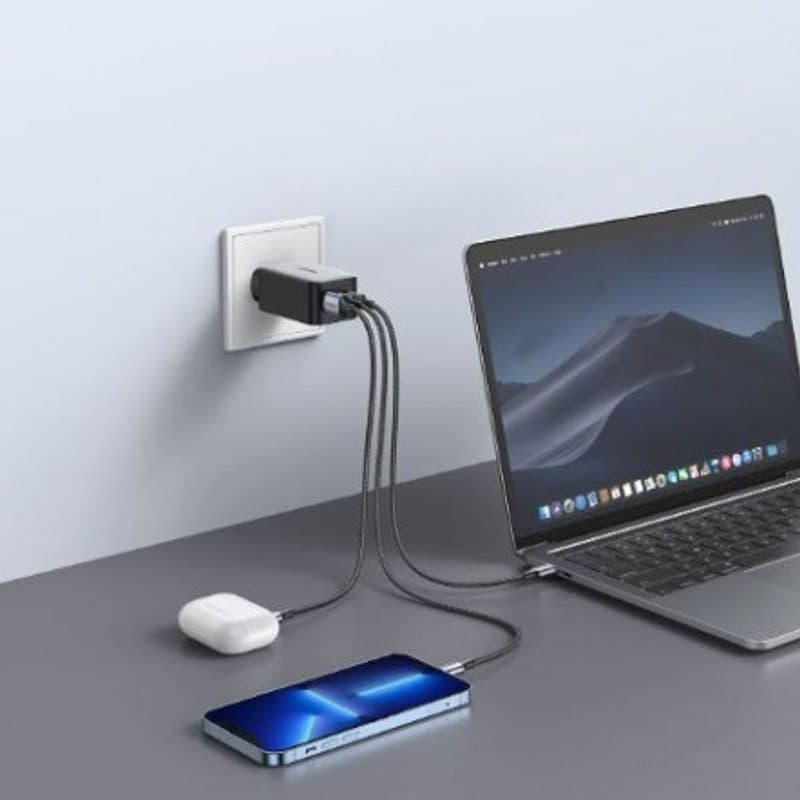 شارژر دیواری یوگرین UGREEN Nexode S X553–65W GaN 3-Port Charger — تصویر ۷