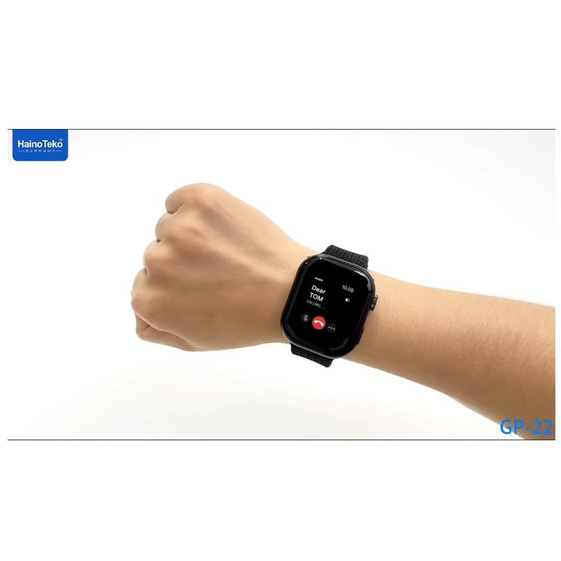 ساعت هوشمند هاینو تکو مدل MAR AMOLED GP-22 SMART دارای قابلیت های کنترل موسیقی (Music Player) بند سیلیکون — تصویر ۴