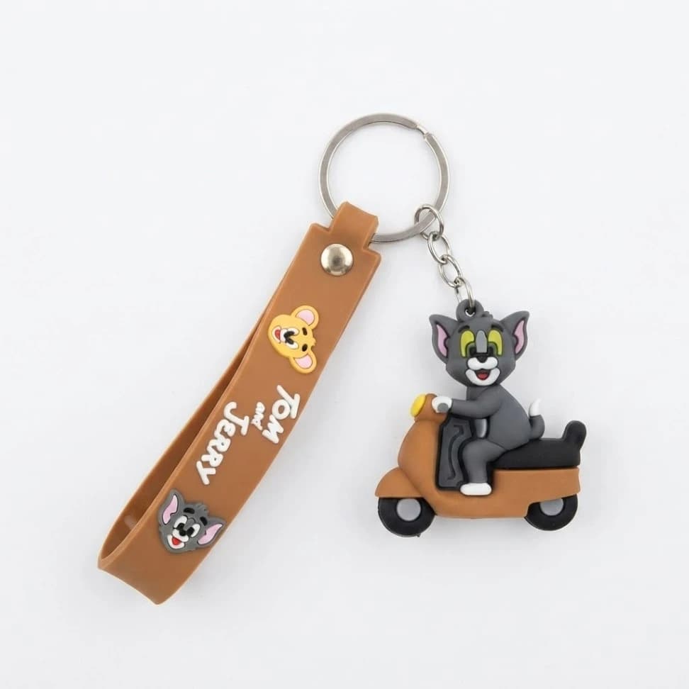 جاسوییچی سیلیکونی فانتزی طرح تام روی موتور (Tom and Jerry)