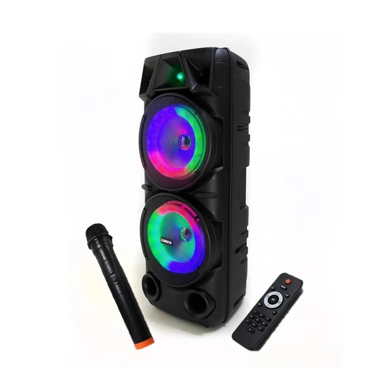 اسپیکر بلوتوثی ساین مدل SING-E ZQS 8210 + میکروفون بلوتوثی + ریموت کنترل — تصویر ۸