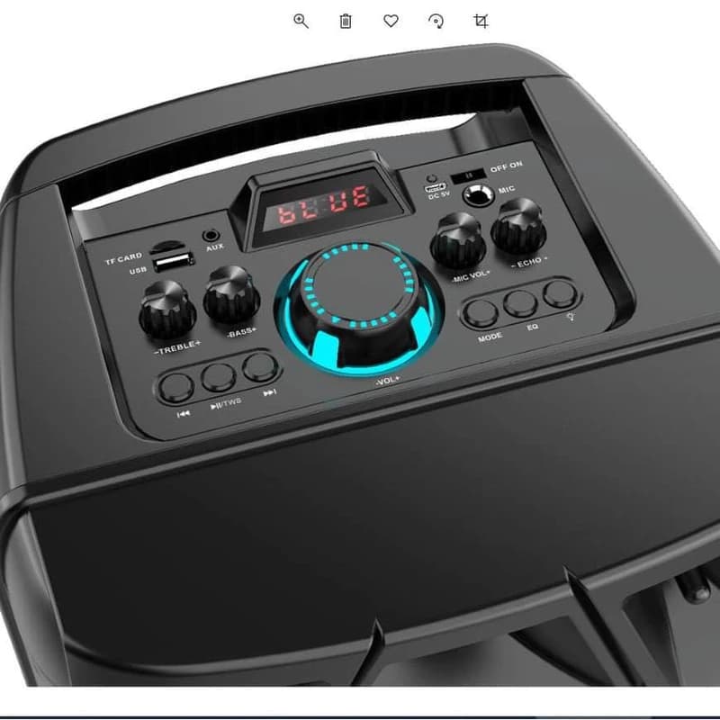 اسپیکر بلوتوثی ساین مدل SING-E ZQS 8210 + میکروفون بلوتوثی + ریموت کنترل — تصویر ۳