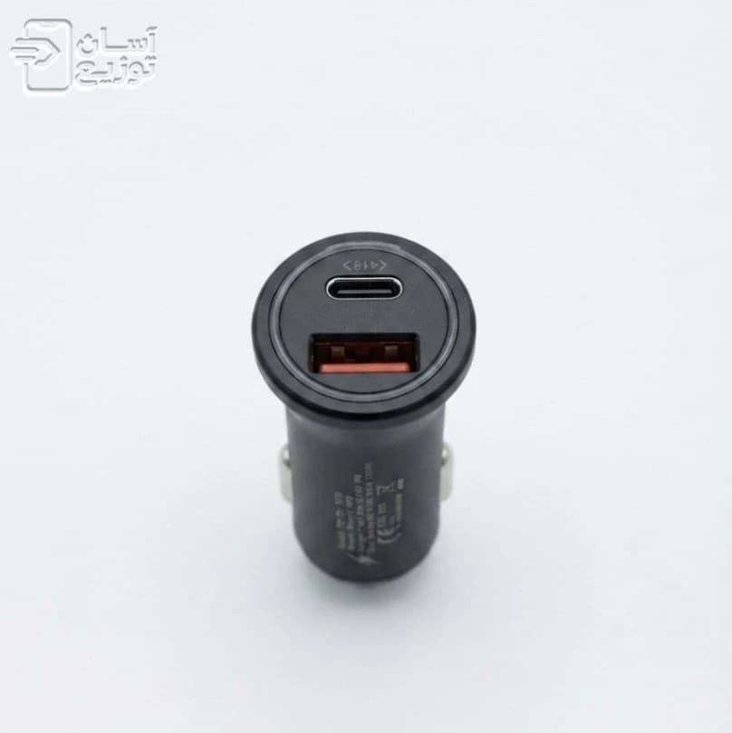 شارژر فندکی First You مدل F059 30W + پورت Type-C و USB