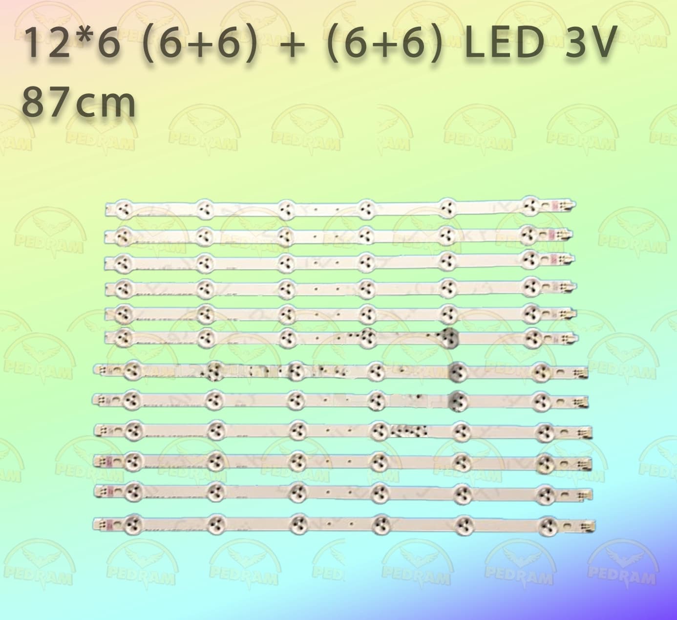 بک لایت تلویزیون ال جی 42 اینچ مدل 42LS34000 – 42LM34000LEDBAR LG 42″LS34000 42LS34000 42LM34000 42″LM34 6*12LED 3V 87CM 6*6LEDبك لايت ال جي 6خط 12ال اي دي