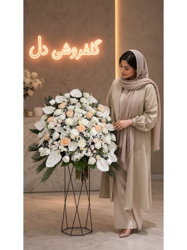 سبد گل عید با ارکیده؛ انتخابی شیک برای تبریک نوروز