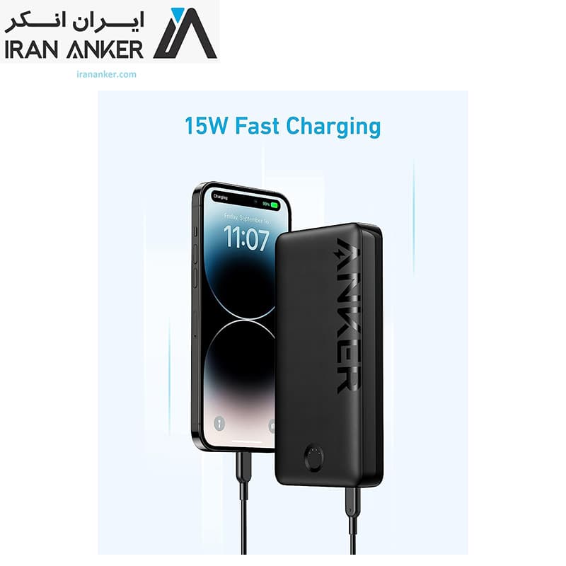 شارژر همراه انکر Anker 325 Power Bank 20K 15W مدل A1286 — تصویر ۲