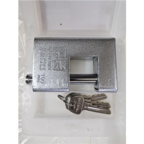 قفل کتابی 100 فولادی کلید دوشیار دکو برنجی