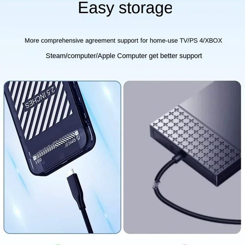باکس هارد ۲.۵ اینچی اوریکو مدل 2599C3-CR با رابط USB 3.1 Type-C