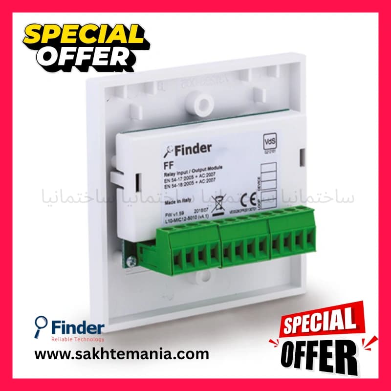 ماژول خروجی آدرس‌پذیر فایندر FF MC200 | خرید ماژول خروجی آدرس‌پذیر Finder FF MC200 با گارانتی اصلی + قیمت اعلام حریق + نمایندگی اصلی تهران کرج اصفهان تبریز مشهد کیش