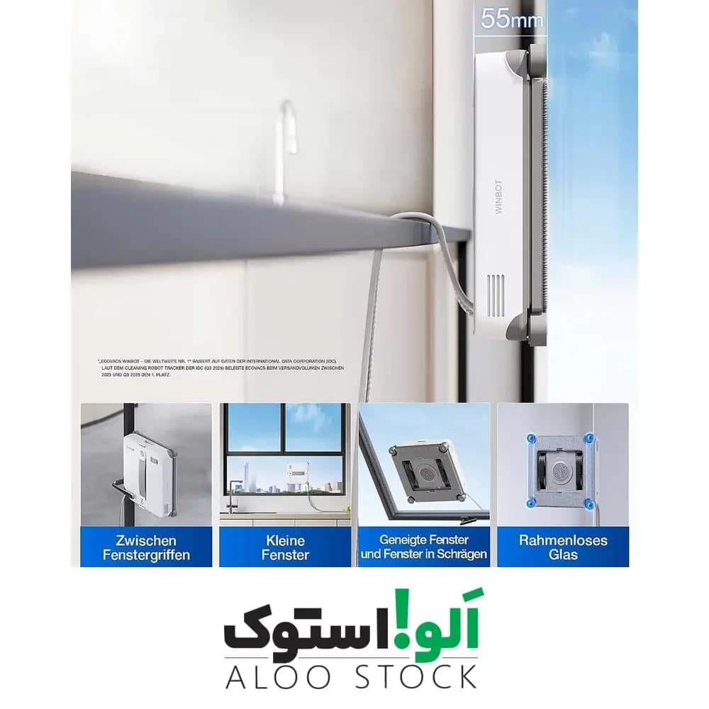 ربات شیشه پاک کن ECOVACS WINBOT Mini 2 — تصویر ۳