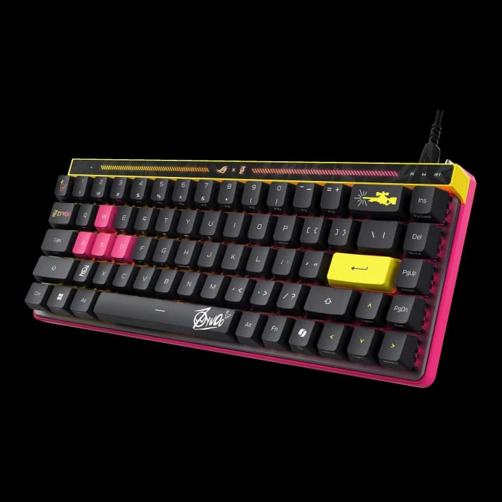 کیبورد گیمینگ ایسوس M606 ROG Falchion Ace HFX ZywOo/HFX/US/PBT — تصویر ۵
