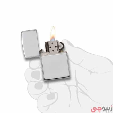 فندک زیپو اصل کد 26 – Original Zippo Armor Sterling Silver — تصویر ۳