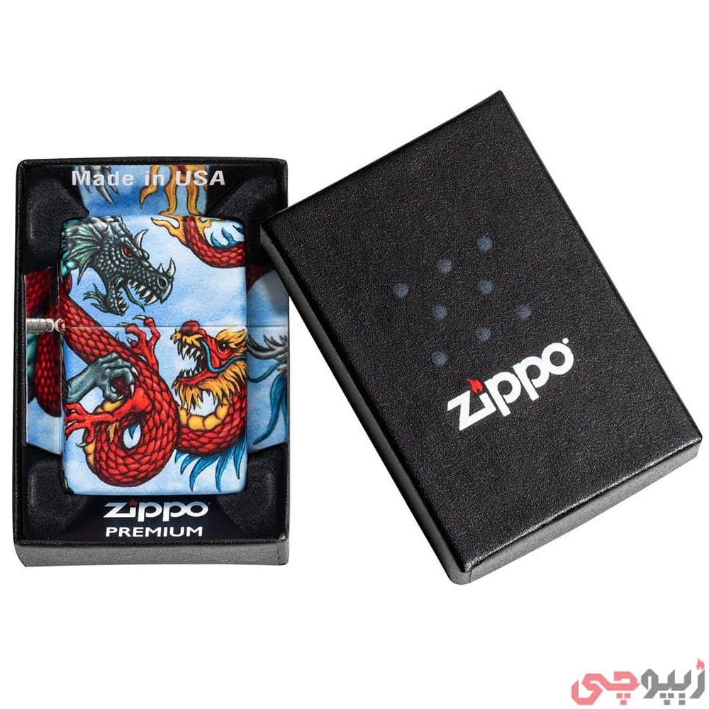 فندک زیپو اصل کد 49354 – Original Zippo Dragon Design — تصویر ۷
