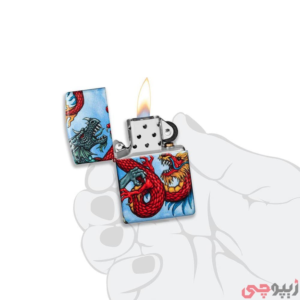 فندک زیپو اصل کد 49354 – Original Zippo Dragon Design — تصویر ۸