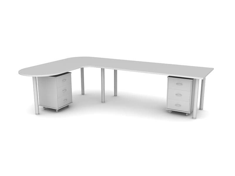 دانلود آبجکت تری‌دی‌مکس میز مدل Desk-6