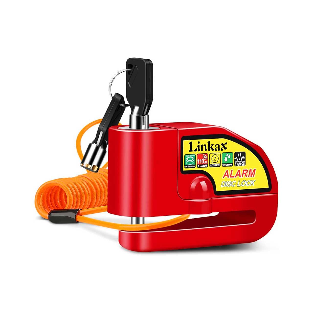 قفل دیسکی آژیر دار با سیم مدل DISC ALARM
