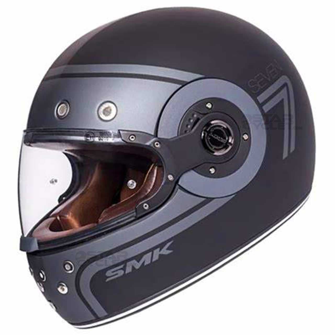کلاه کاسکت فک ثابت اس ام کی مدل RETRO SEVEN GL260