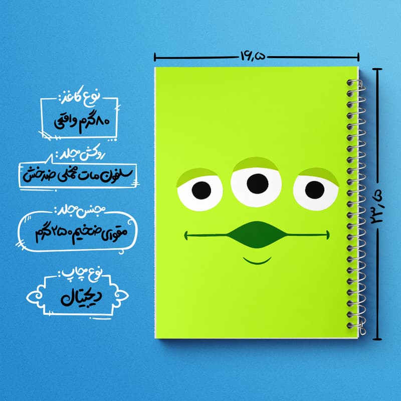 دفتر لیست خرید 50 برگ خندالو طرح داستان اسباب بازی (Toy Story) کد N5210 — تصویر ۵