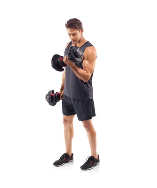 دمبل متغیر طرح BOWFLEX — تصویر ۴