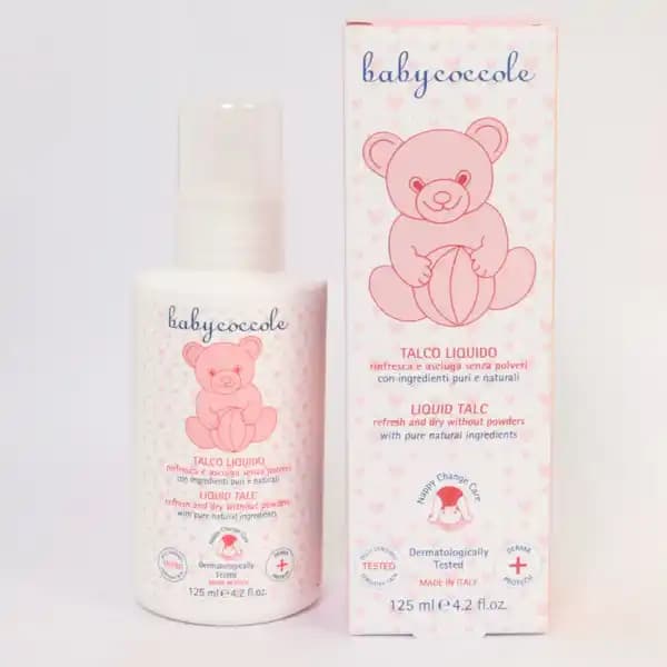 پودر مایع تالک کودک 125 میل برند بی بی کوکول baby coccole