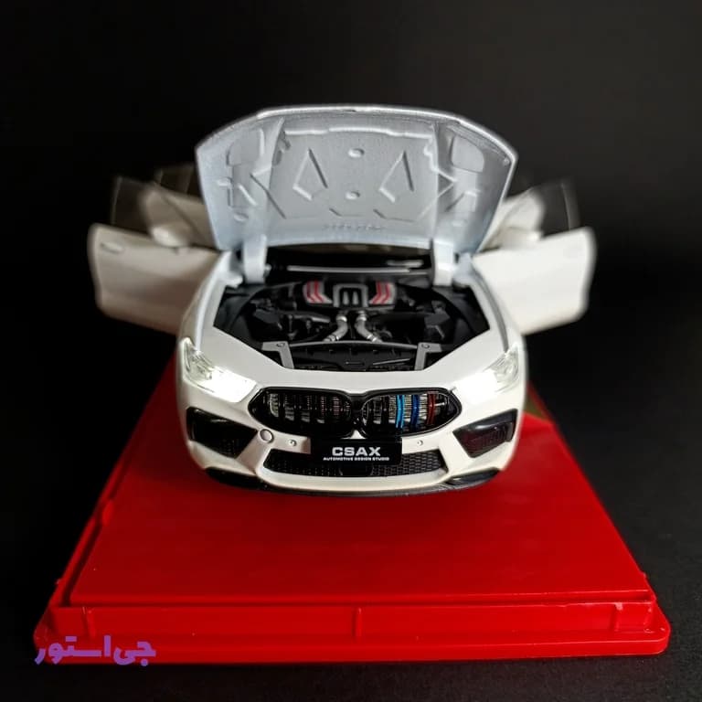 ماکت فلزی ماشین BMW M8 با کیت بدنه MANHART مقیاس 1:24 — تصویر ۷