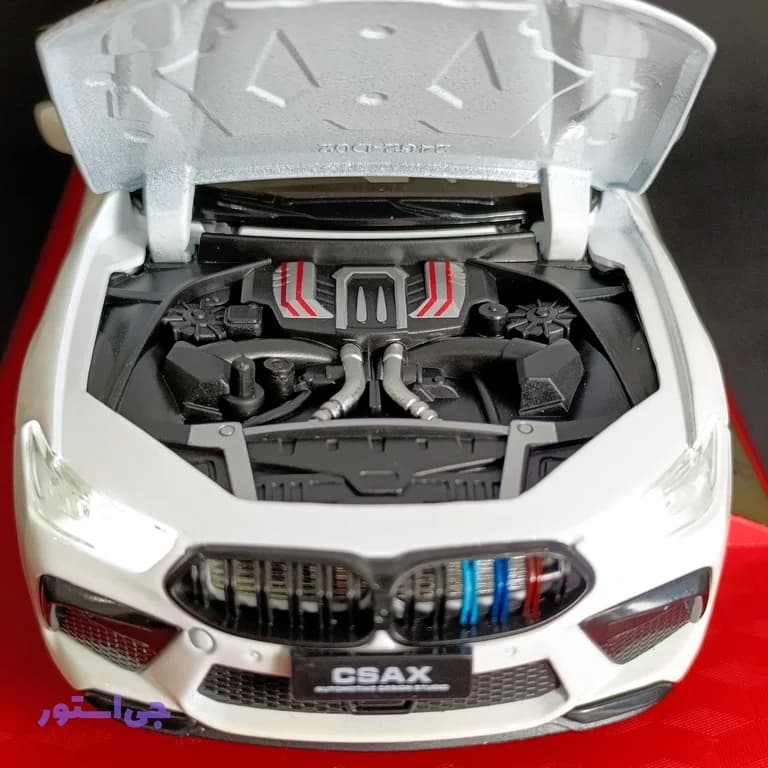 ماکت فلزی ماشین BMW M8 با کیت بدنه MANHART مقیاس 1:24 — تصویر ۵