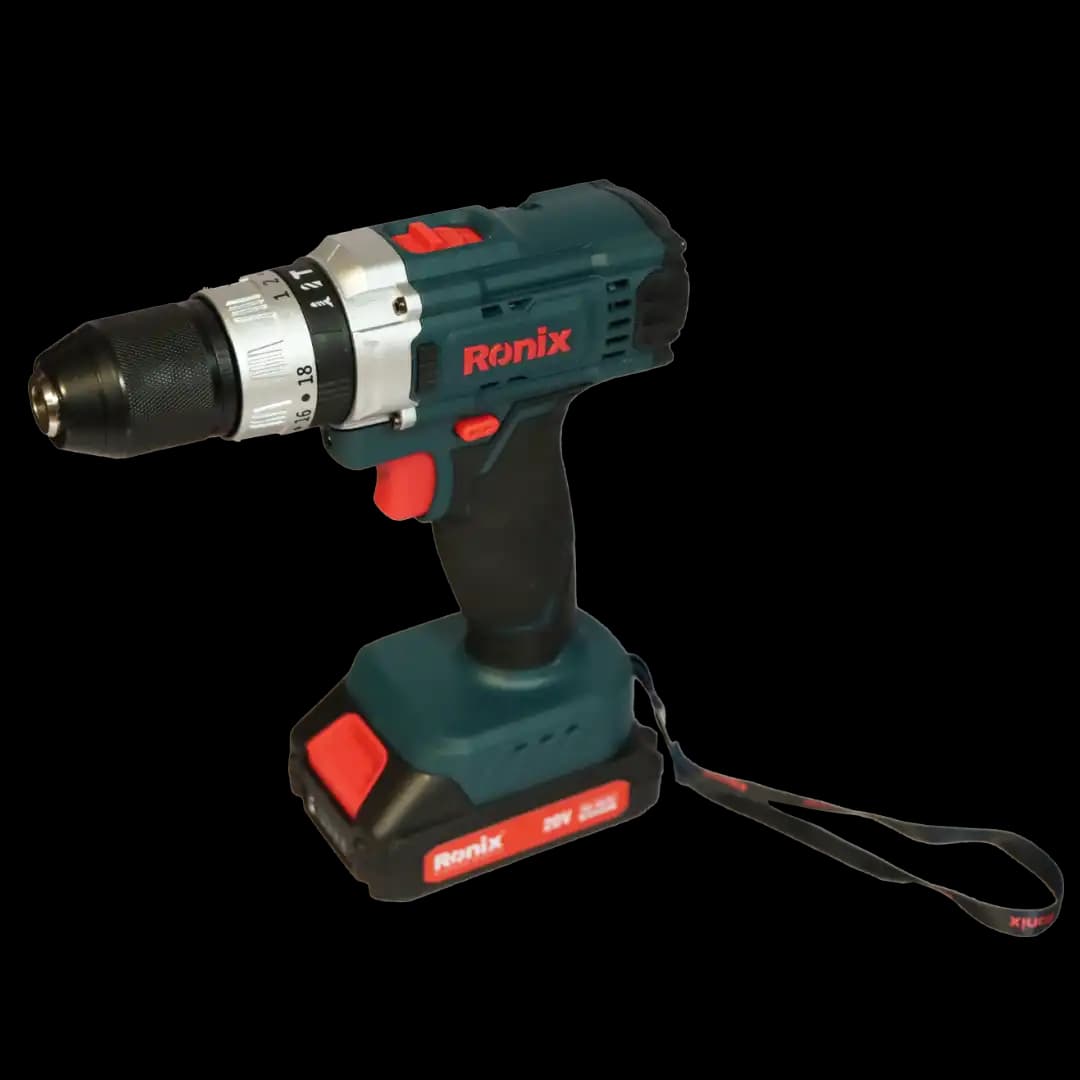 کیت دریل شارژی چکشی 20 ولت 53 پارچ رونیکس مدل RS-8620