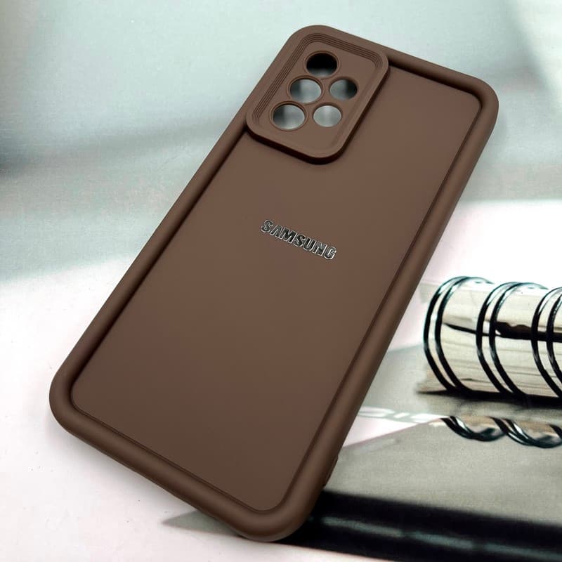 قاب گوشی Galaxy A52 / Galaxy A52S سامسونگ Armor Case ضد ضربه سیلیکونی تانک سولید محافظ لنز دار برجسته موکا کد 343478 — تصویر ۲