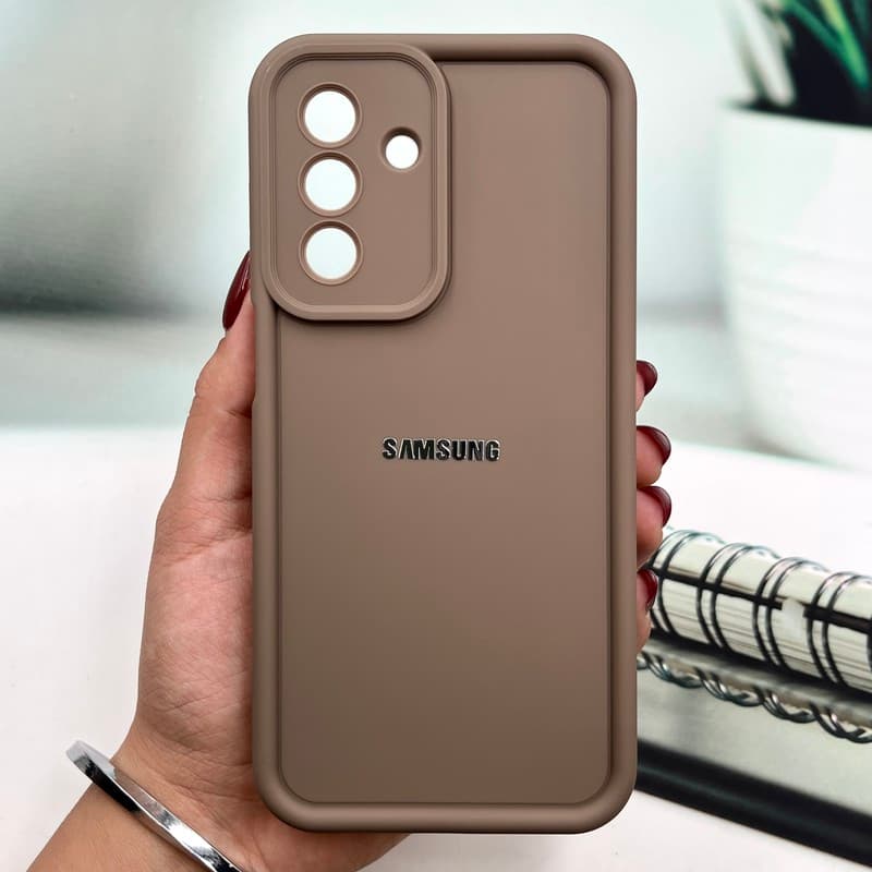 قاب گوشی Galaxy A26 سامسونگ Armor Case ضد ضربه سیلیکونی تانک سولید محافظ لنز دار برجسته موکا کد 599619