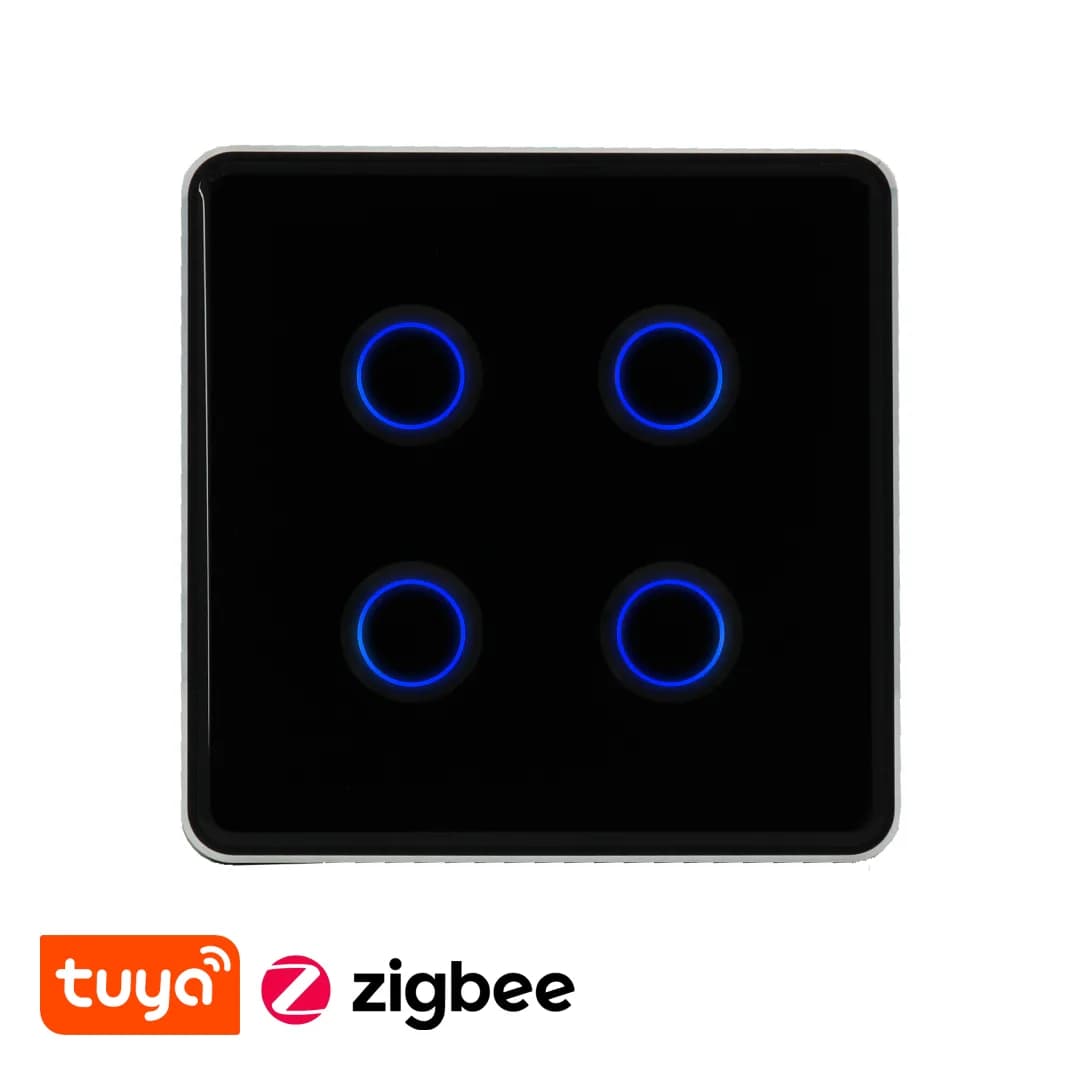 کلید چهار پل Zigbee مدل curve