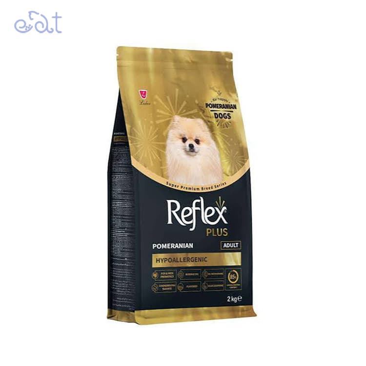 غذای خشک سگ رفلکس پلاس مناسب پامرانین بالغ مدل Reflex Plus Pomeranian Adult Dog Food وزن 2 کیلوگرم