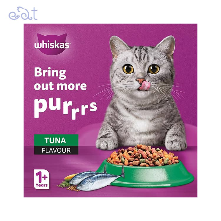 غذای خشک گربه بالغ با طعم ماهی تن ویسکاس مدل Whiskas Adult Cat Tuna وزن 1.2 کیلوگرم — تصویر ۲