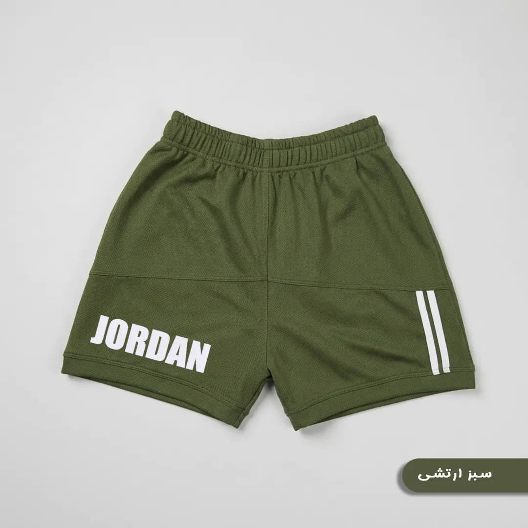 شلوارک ورزشی | بدنسازی مردانه مدل JORDAN — تصویر ۴