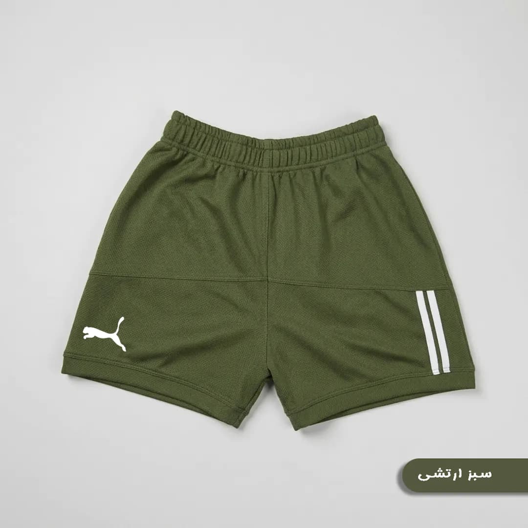 شلوارک ورزشی | بدنسازی مردانه مدل PUMA — تصویر ۳