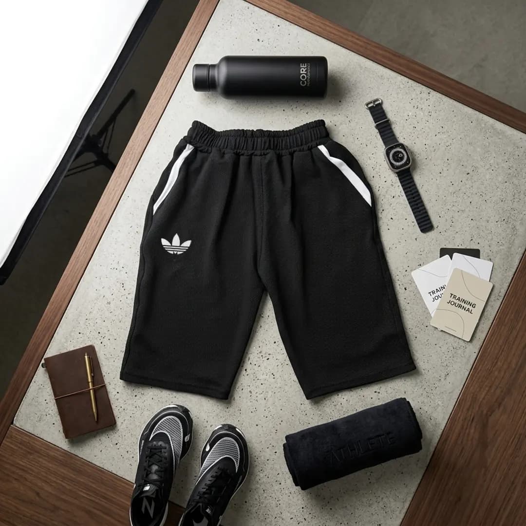 شلوارک ورزشی بدنسازی مردانه بلند ADIDAS-CLASS