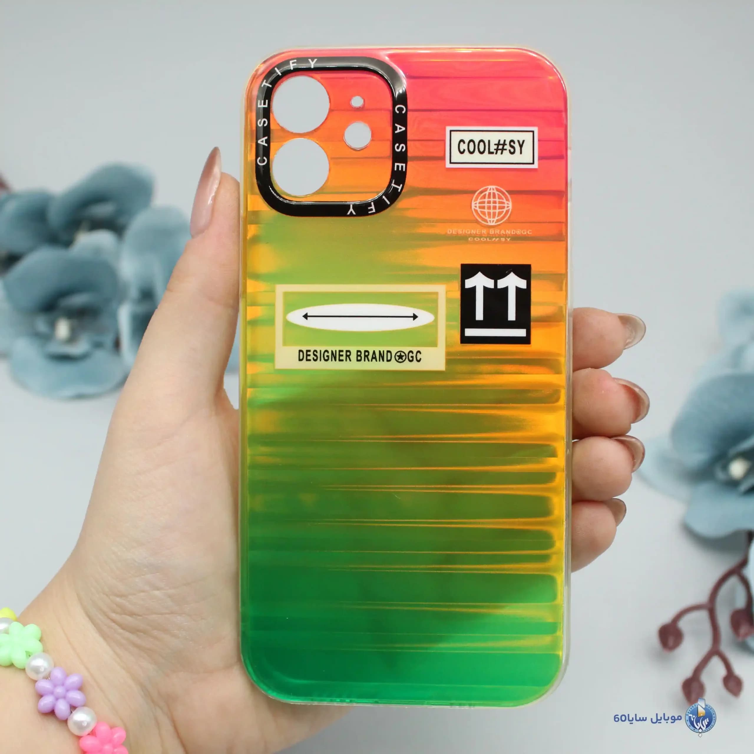 قاب گوشی IPHONE 12 اپل مدل UP رنگ قرمز سبز