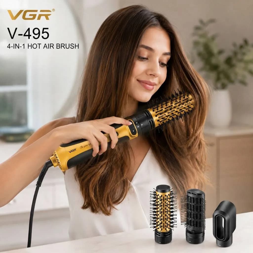 سشوار برس دار چرخشی 1200 وات وی جی آر مدل VGR V-495 — تصویر ۷