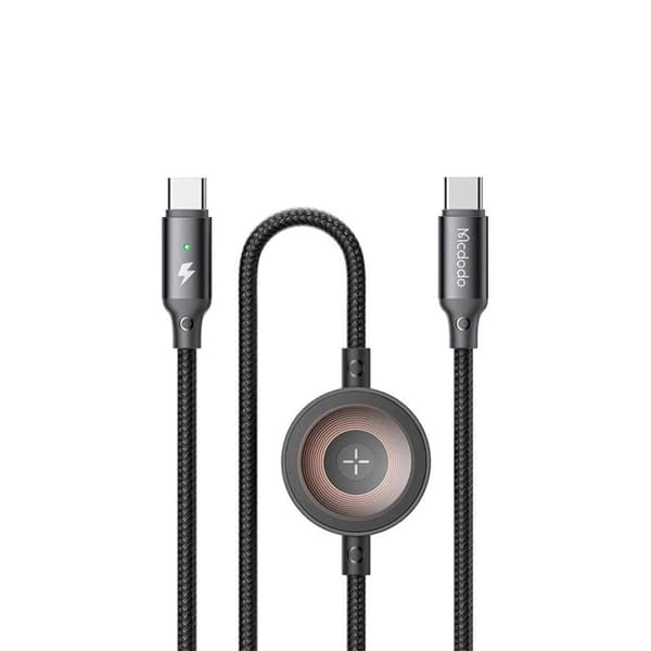کابل شارژ دو سر تایپ سی و شارژر اپل واچ مک دودو Mcdodo CA-2580 توان ۶۰ وات طول ۱.۵ متر — تصویر ۲