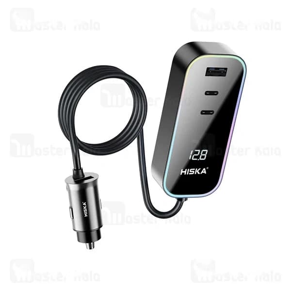 شارژر فندکی هیسکا Hiska HCC-328 توان 120 وات — تصویر ۲