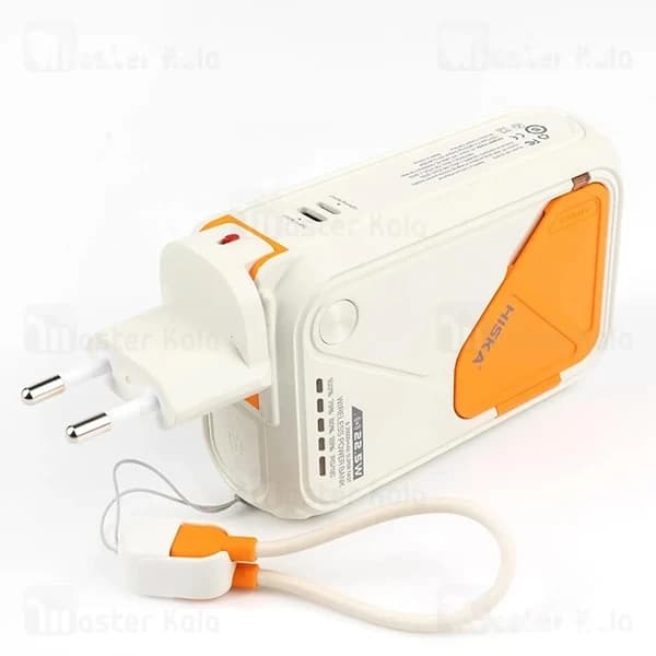 پاوربانک وایرلس 20000 هیسکا Hiska HP-223PD توان 22.5 وات — تصویر ۴