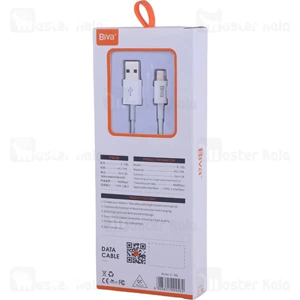 کابل لایتنینگ بیوا Biva C-10L طول 1.5 متر توان 15 وات — تصویر ۶