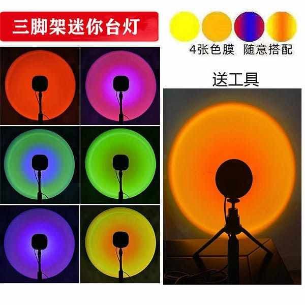 نور ثابت ال ای دی مدل SUNSET LAMP 2023 — تصویر ۵