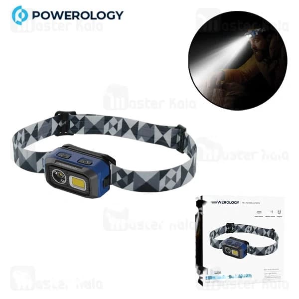 چراغ قوه پیشانی هدلایت پاورولوژی Powerology PWZF6578BK