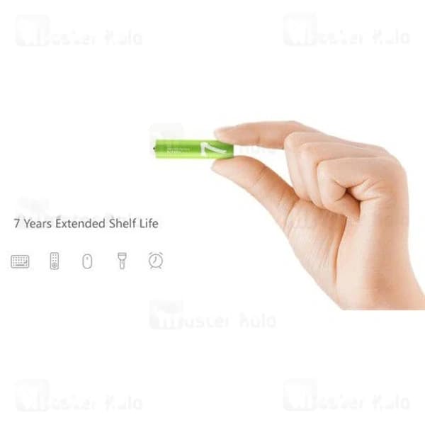 پک 10 تایی باتری رنگین کمانی نیم قلمی شیائومی مدل Xiaomi ZI7 LR03 Alkaline AAA — تصویر ۴